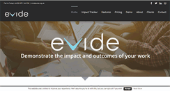 Desktop Screenshot of evide.org