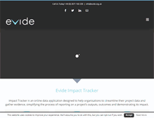 Tablet Screenshot of evide.org